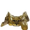 Borsa Prada Re-Edition 2005 in Paillettes Dorate