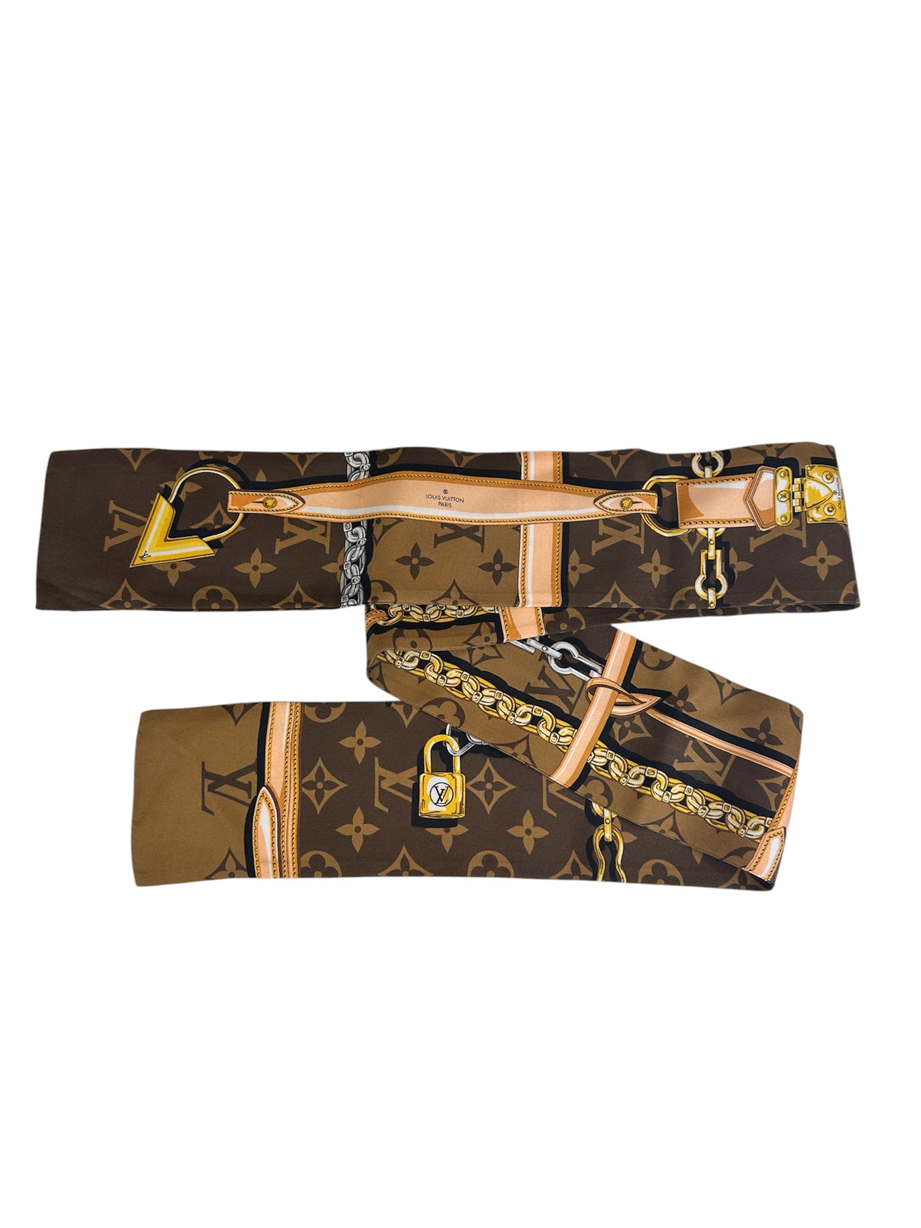 Bandeau Louis Vuitton Monogram Confidential in Seta