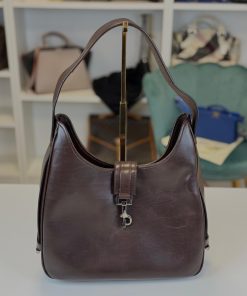 Borsa Gucci Hobo Bag Vintage in Pelle Marrone