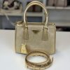 Borsa Prada Mini Galleria Oro