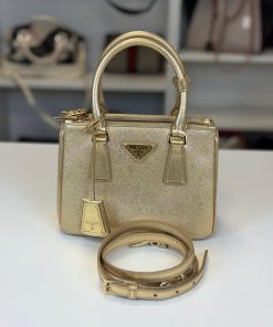 Borsa Prada Mini Galleria Oro