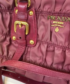 Alternative view of Borsa Prada in Nylon Gaufre Rosa Scuro