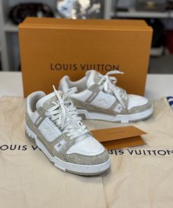 Sneaker Louis Vuitton Beige e Bianche 39