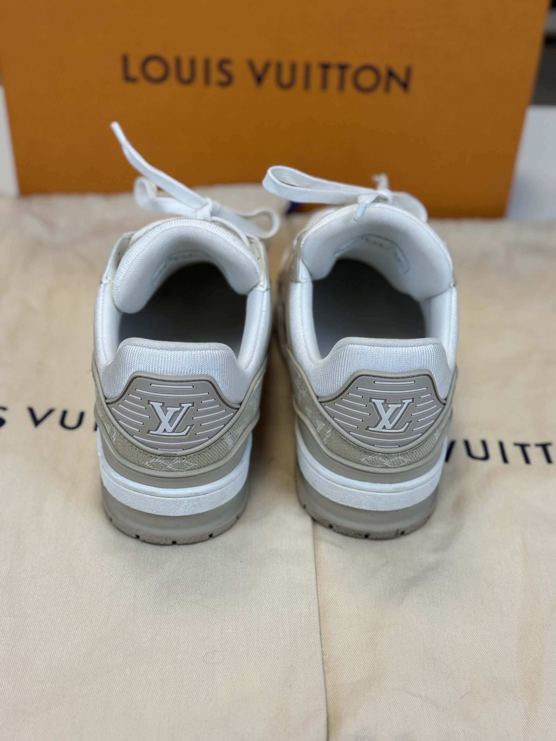 Sneaker Louis Vuitton Beige e Bianche 39 - immagine 6
