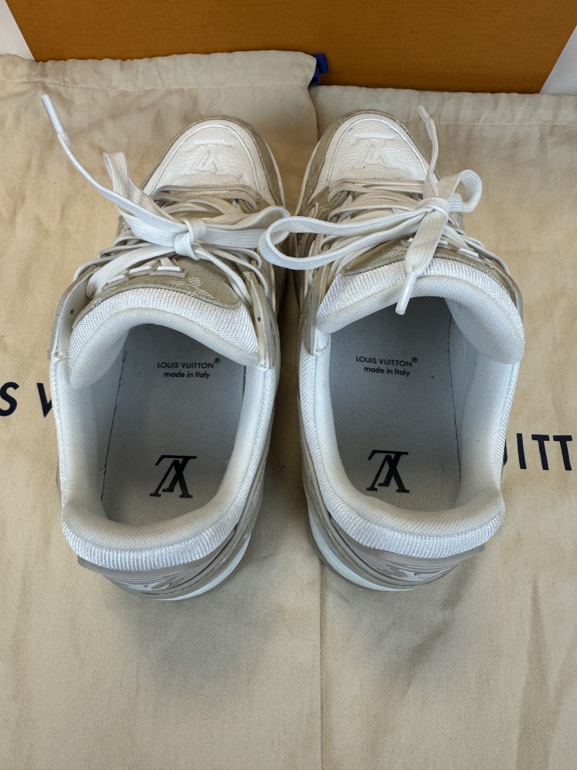 Sneaker Louis Vuitton Beige e Bianche 39 - immagine 5