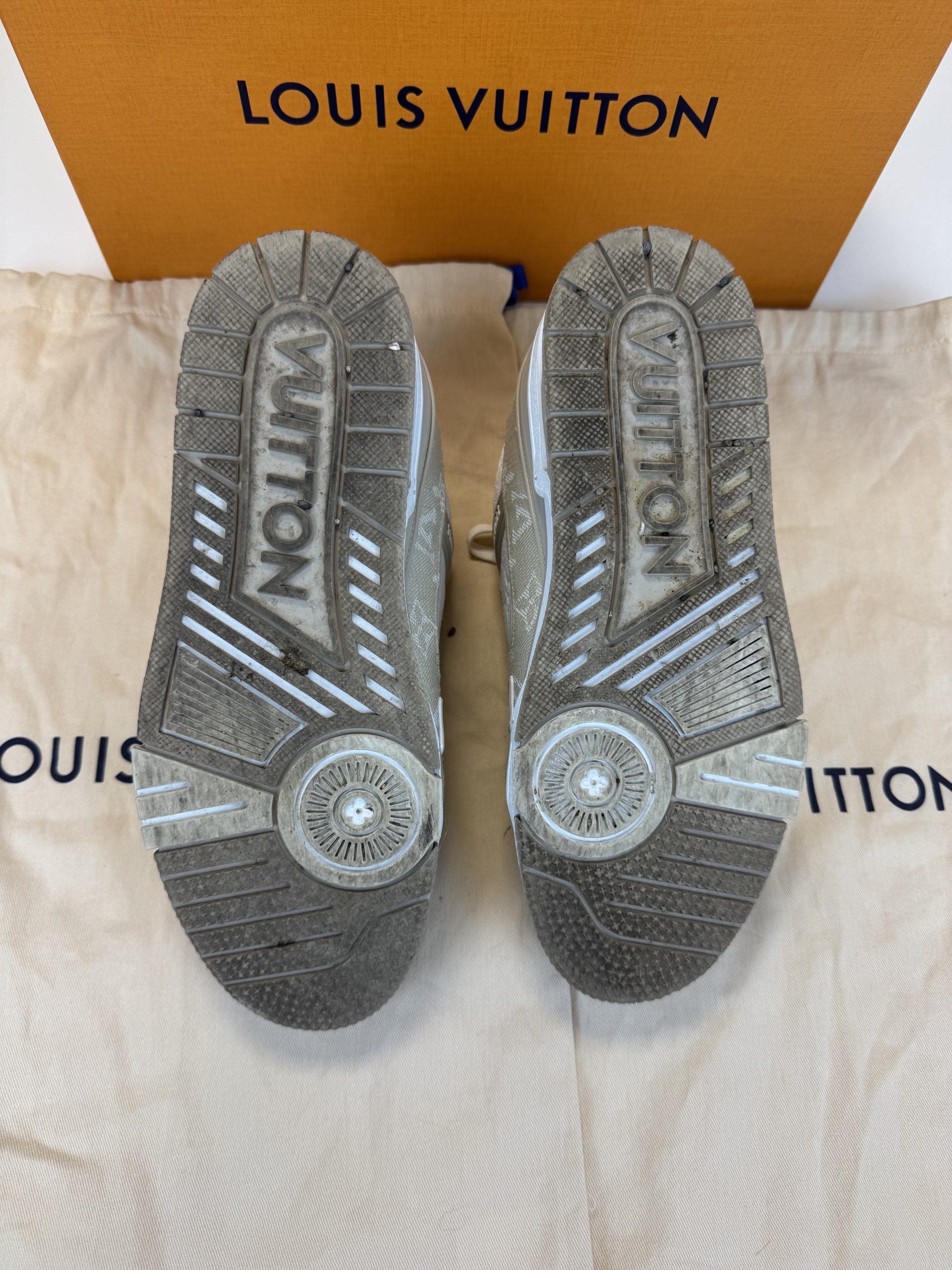 Sneaker Louis Vuitton Beige e Bianche 39 - immagine 3