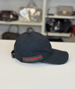 Cappello Baseball Gucci Cotone Nero