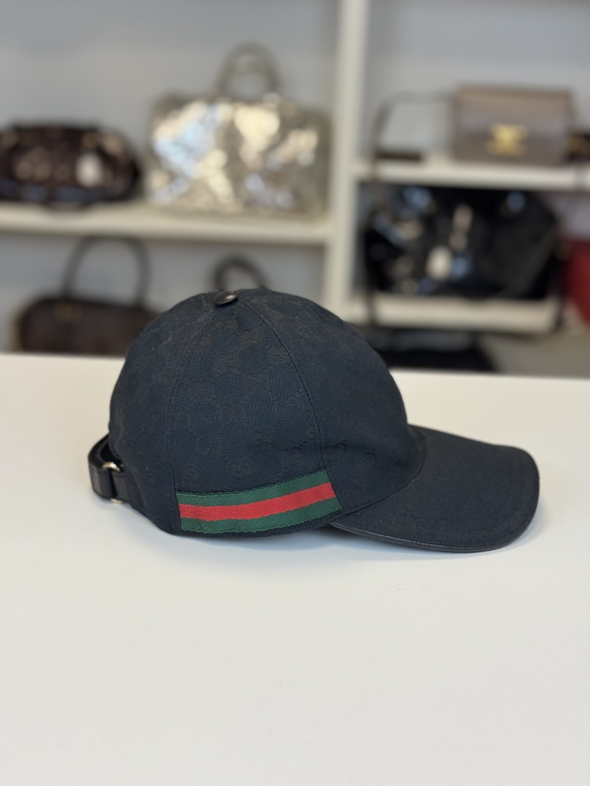 Cappello Baseball Gucci Cotone Nero