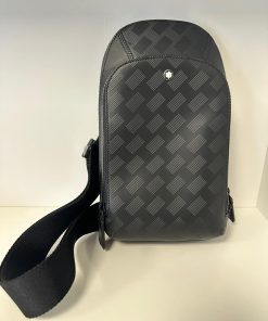 Borsa Monospalla Montblanc Extreme 3.0 in Pelle Extreme Nera