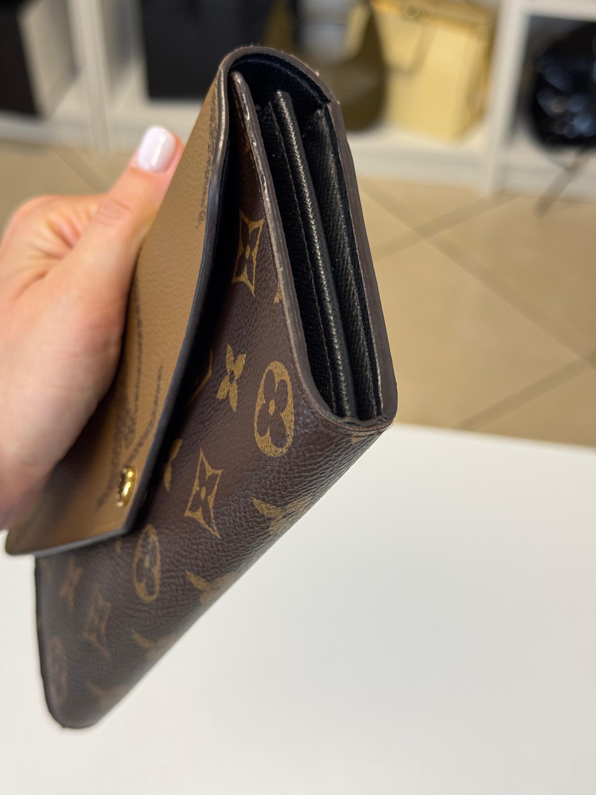 Portafoglio Sarah Louis Vuitton Monogram Reverse - immagine 7