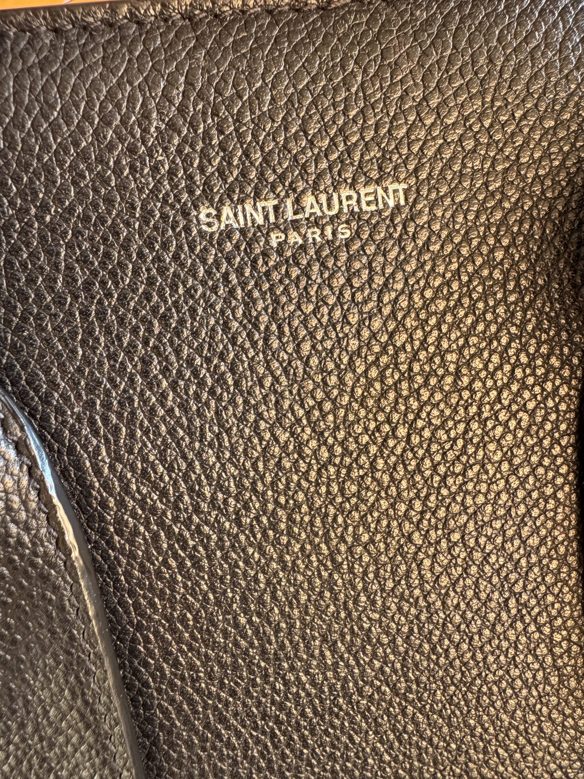 Borsa Saint Laurent Sac de Jour in Pelle Nera - immagine 13