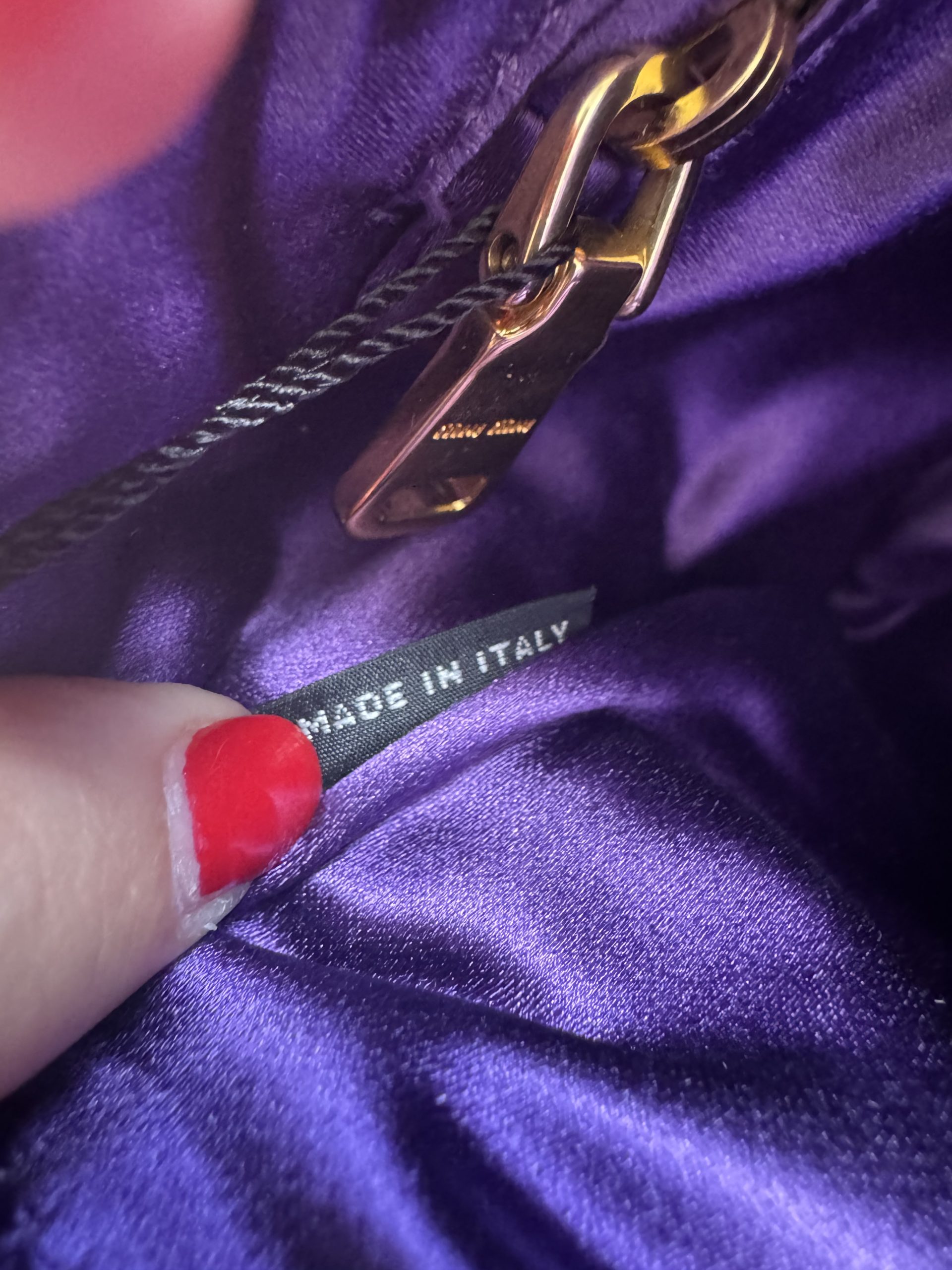 Pochette Miu Miu Viola - immagine 4