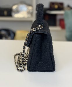 Alternative view of Borsa Chanel in Tweed Nero