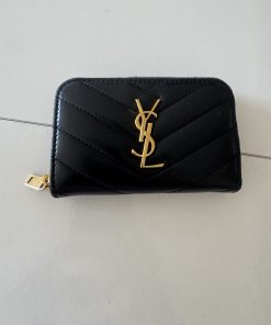 Portacarte YSL in Pelle Nero