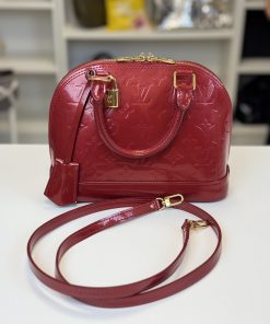 Borsa Louis Vuitton Alma BB Vernis Rosso Lucido