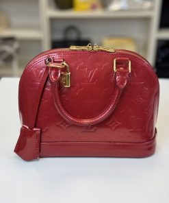 Alternative view of Borsa Louis Vuitton Alma BB Vernis Rosso Lucido