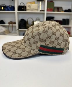 Alternative view of Cappello Baseball Gucci Beige con Web