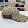 Cappello Baseball Gucci Beige con Web