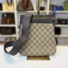 Borsa a Tracolla Gucci in Tela GG Beige e Marrone