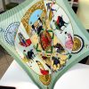 Foulard Hermès Plissettato in Seta "Plaza de Toros"