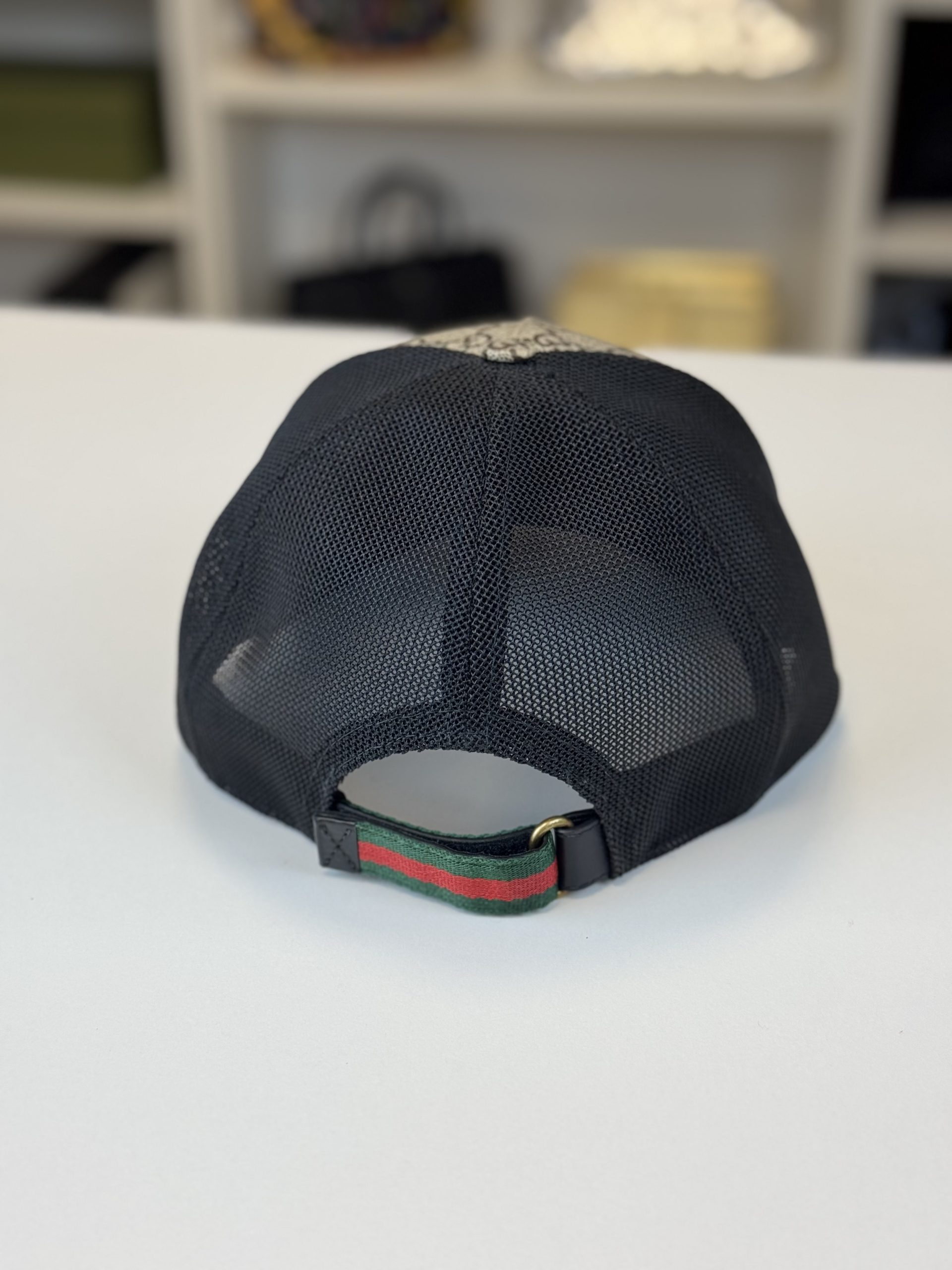 Cappello Gucci GG Supreme in Tela Beige Tigri - immagine 5