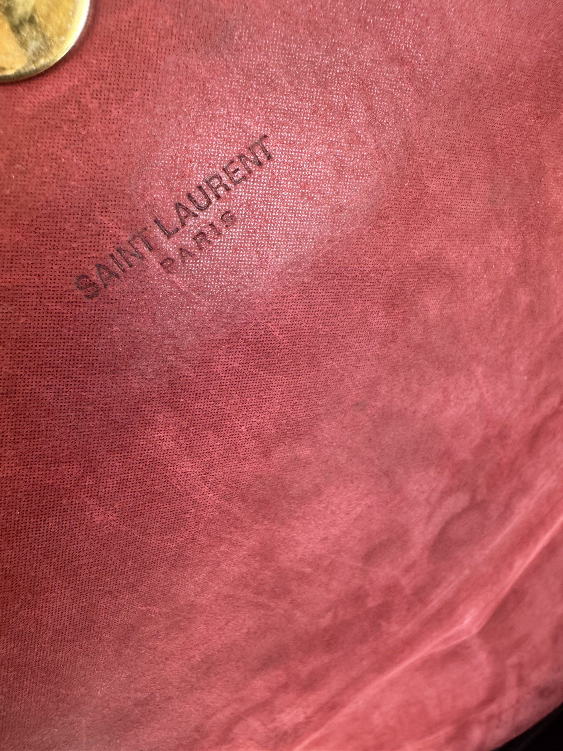 Borsa Saint Laurent Envelope in Pelle Rossa - immagine 6