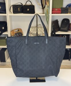 Borsa Tote Gucci in Nylon Nero GG
