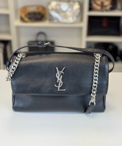 Borsa Saint Laurent West Hollywood in Pelle Nera