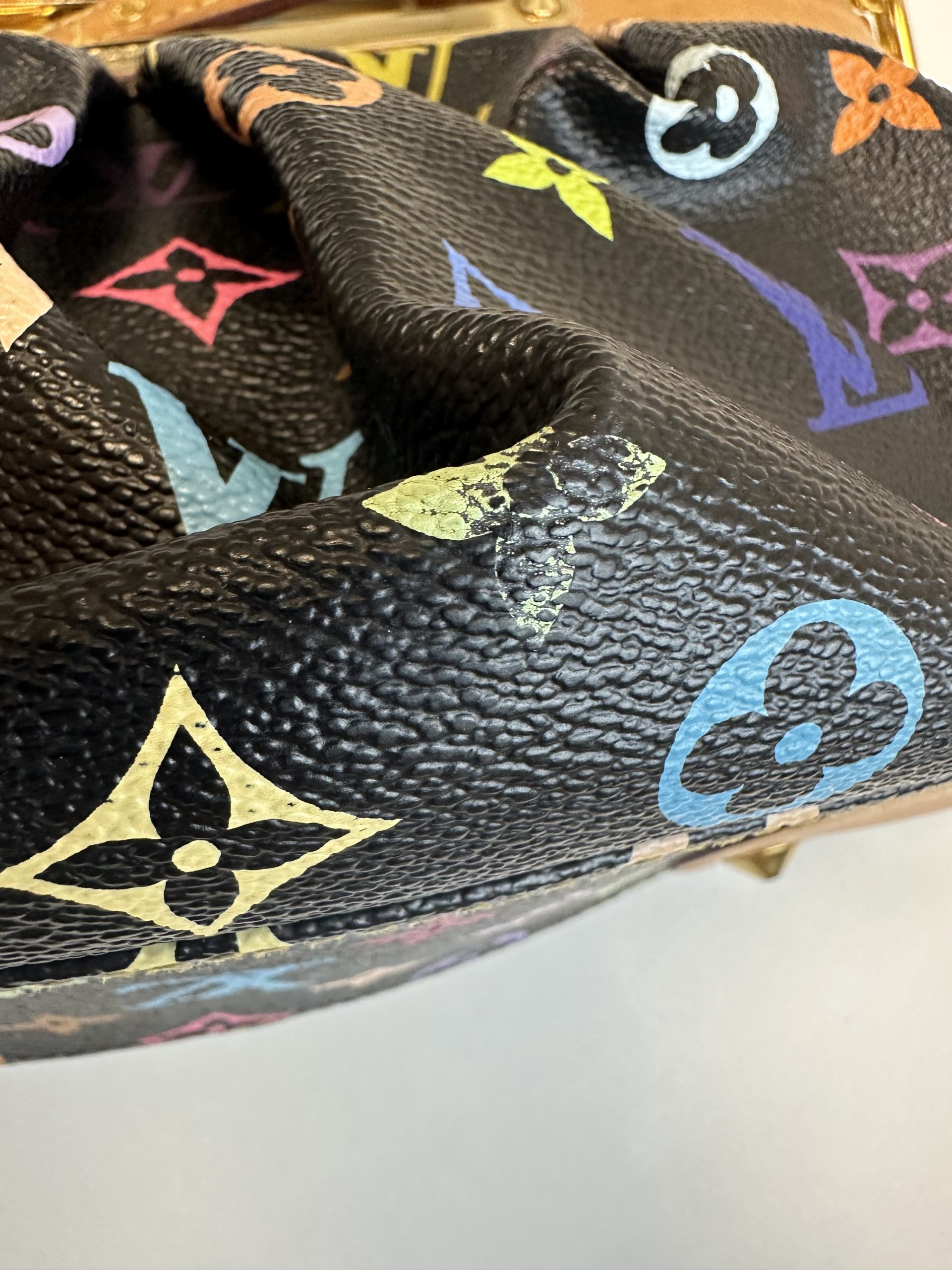Borsa Louis Vuitton Judy Murakami Tela Monogram Multicolore Base Nera - immagine 6