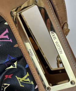 Alternative view of Borsa Louis Vuitton Judy Murakami Tela Monogram Multicolore Base Nera