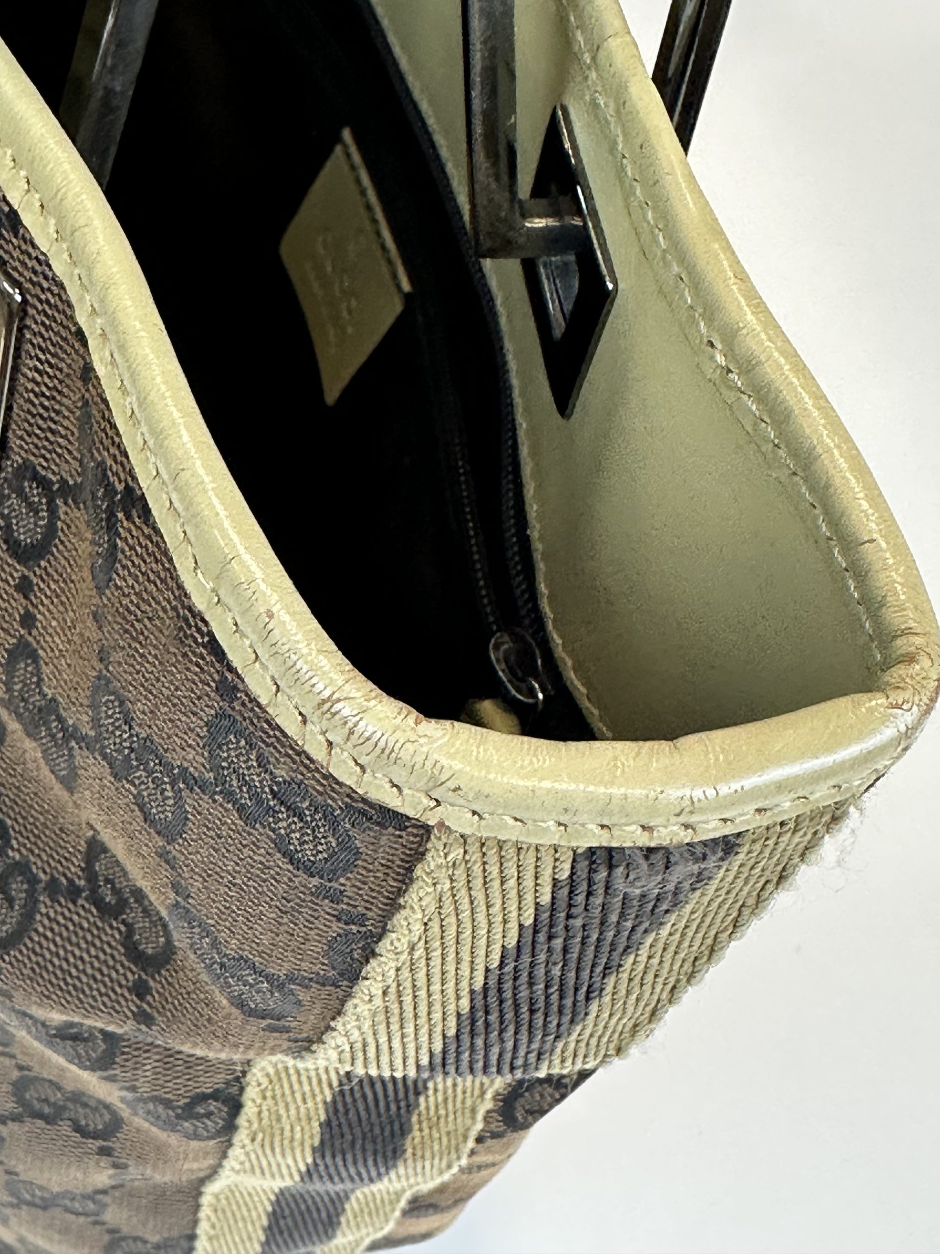 Borsa Gucci Tote a Spalla in Tela Supreme Marrone - immagine 4