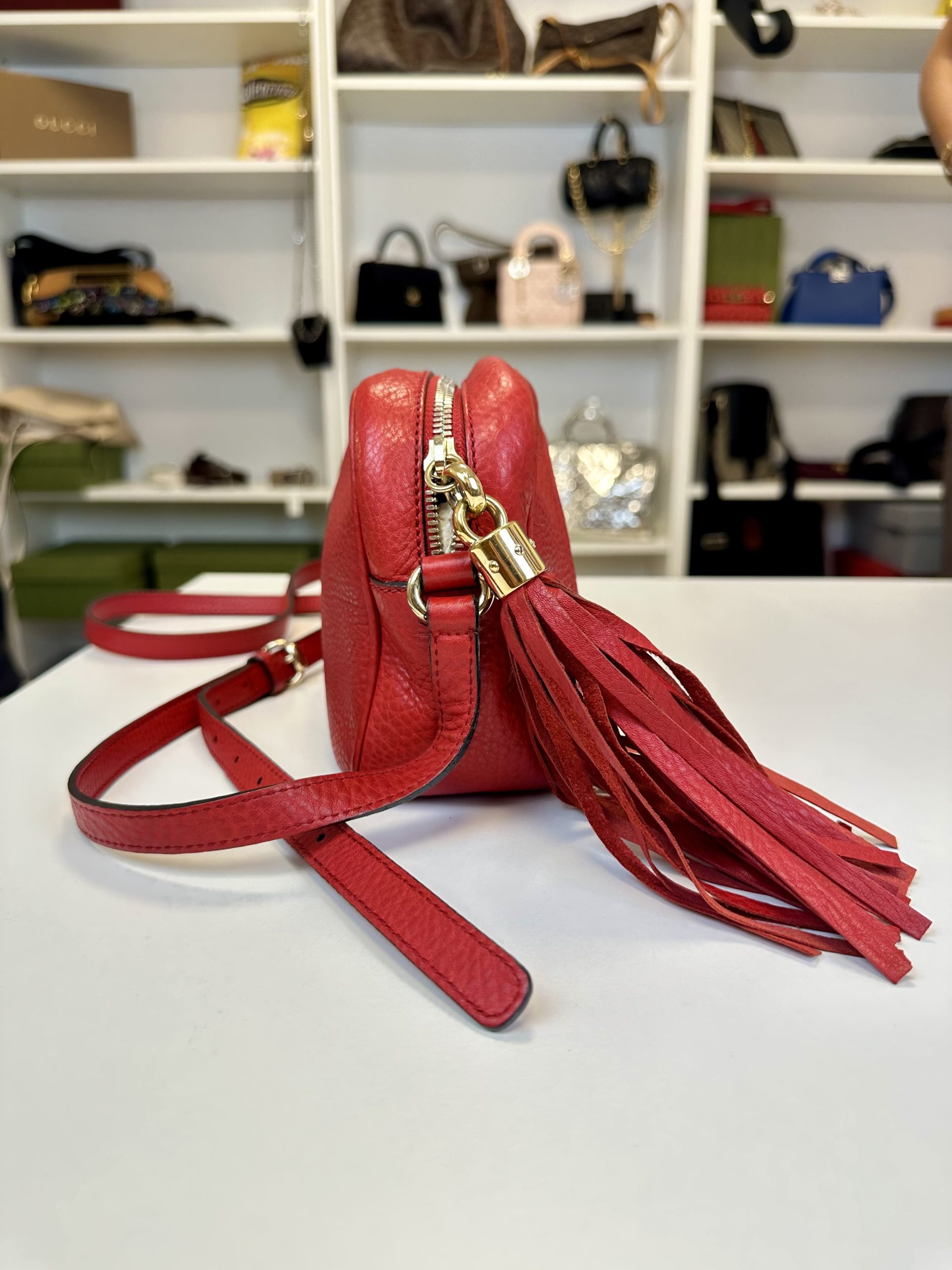 Borsa Gucci Soho in Pelle Rossa - immagine 3