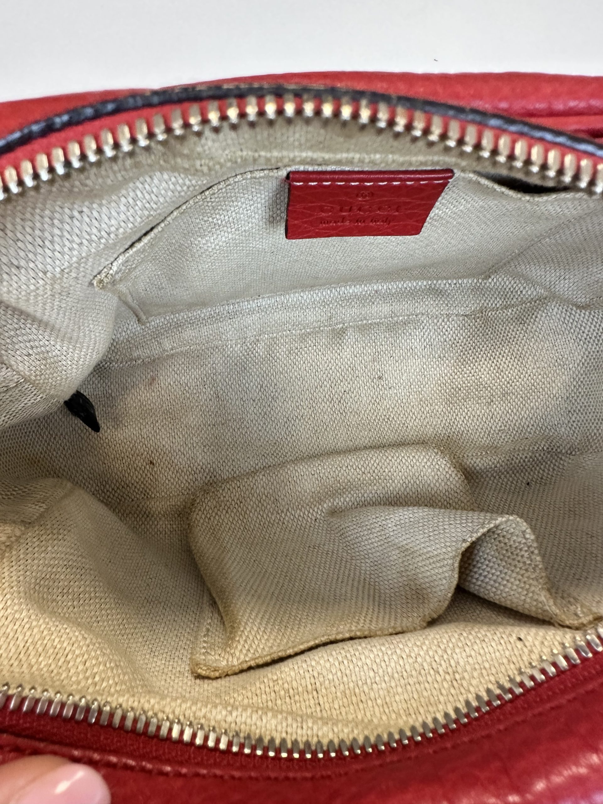 Borsa Gucci Soho in Pelle Rossa - immagine 15
