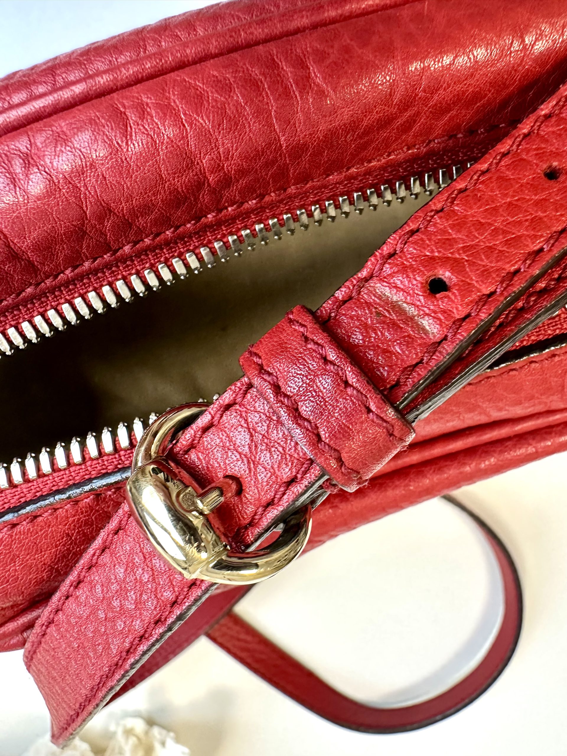 Borsa Gucci Soho in Pelle Rossa - immagine 22