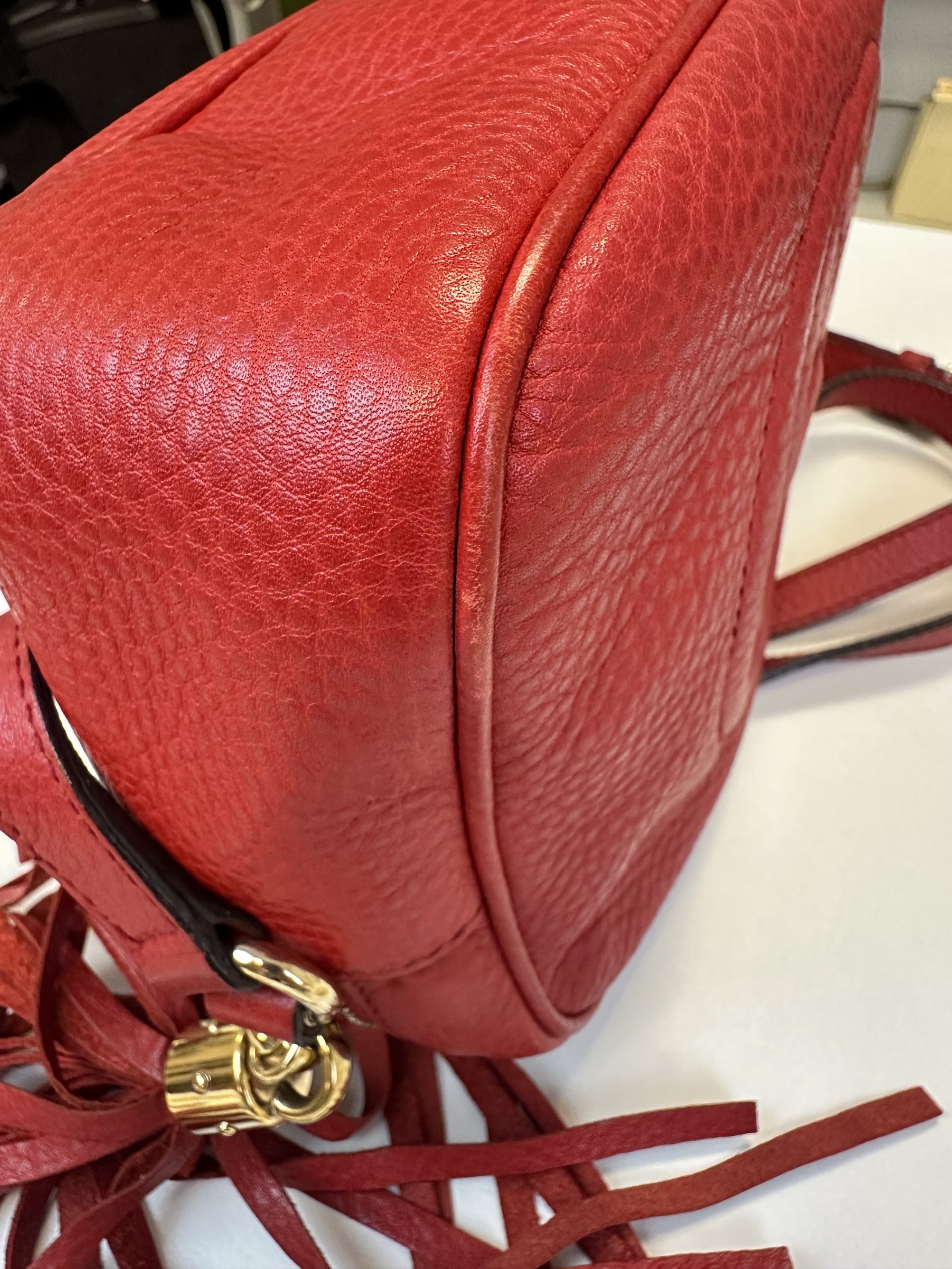 Borsa Gucci Soho in Pelle Rossa - immagine 24