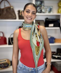 Alternative view of Foulard Hermès Plissettato in Seta "Plaza de Toros"