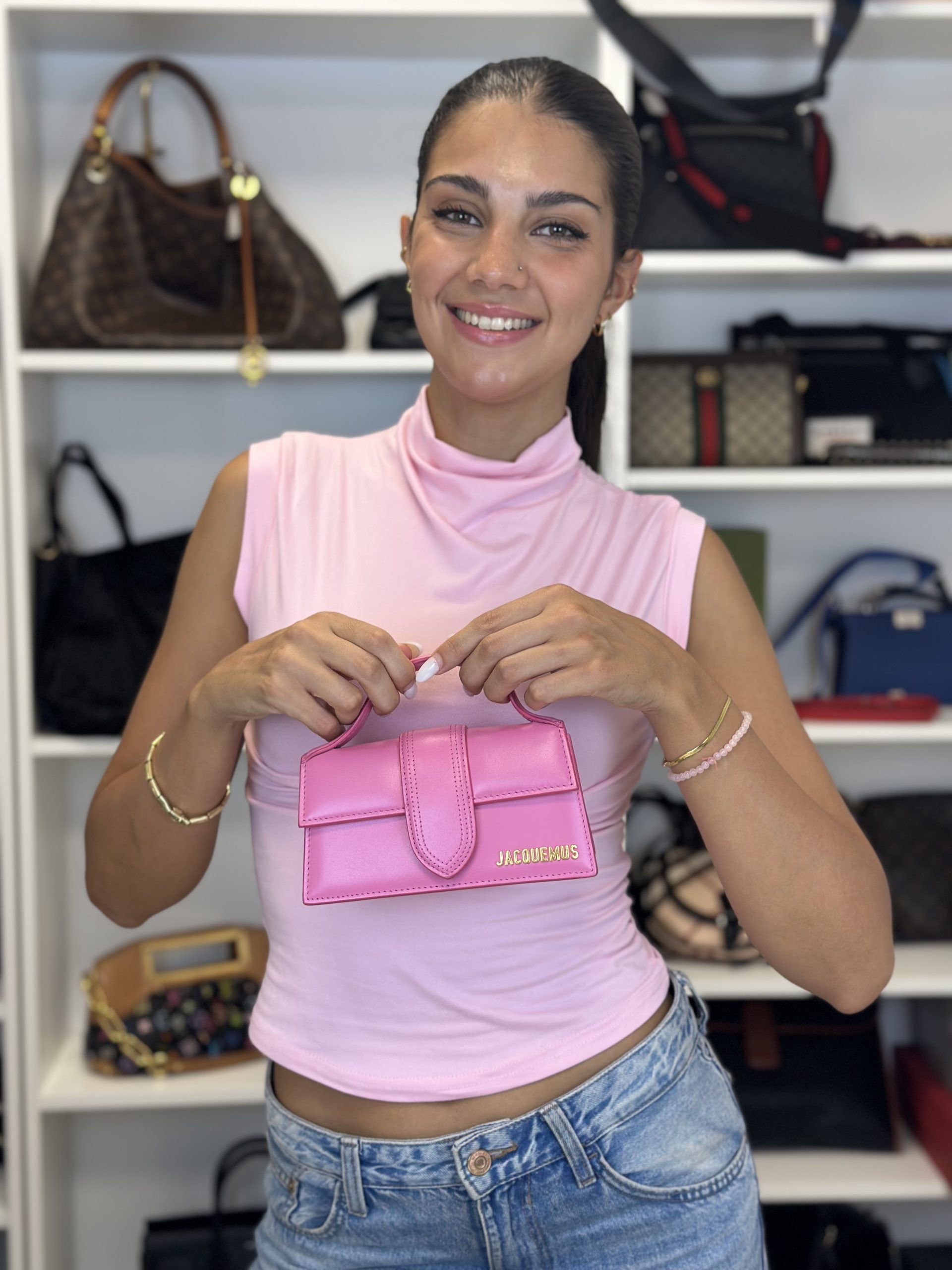 Borsa Jacquemus Bambino Rosa - immagine 3