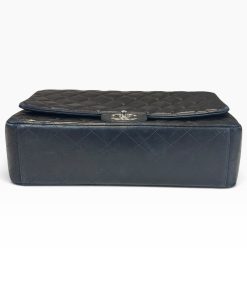 Borsa Chanel Maxi Jumbo Timeless in Pelle Nera - immagine 16