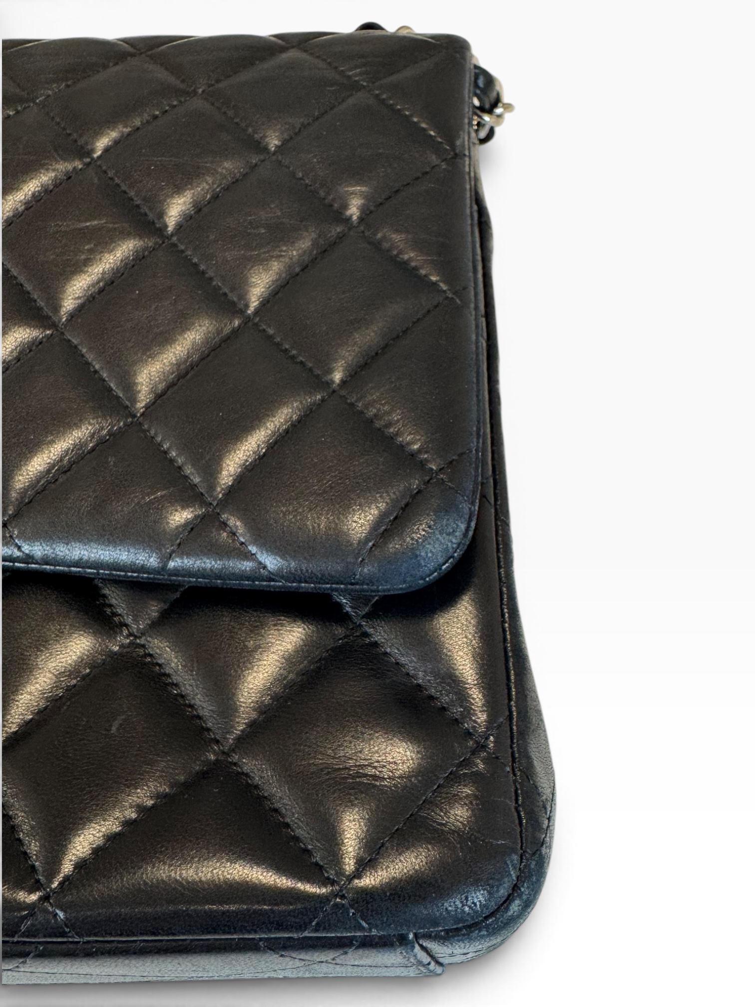 Borsa Chanel Maxi Jumbo Timeless in Pelle Nera - immagine 15