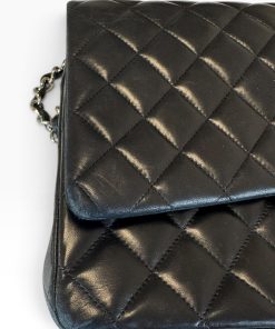 Borsa Chanel Maxi Jumbo Timeless in Pelle Nera - immagine 14