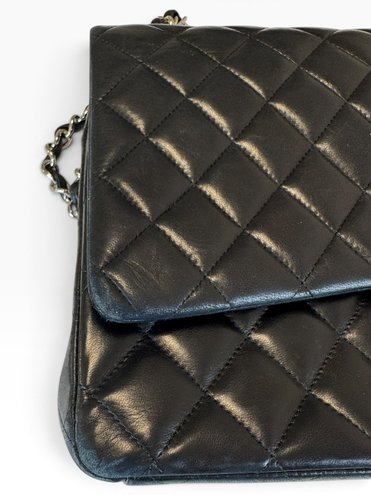 Borsa Chanel Maxi Jumbo Timeless in Pelle Nera - immagine 14