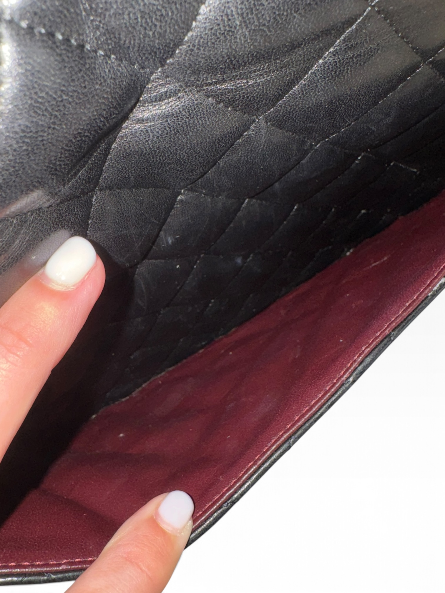 Borsa Chanel Maxi Jumbo Timeless in Pelle Nera - immagine 13