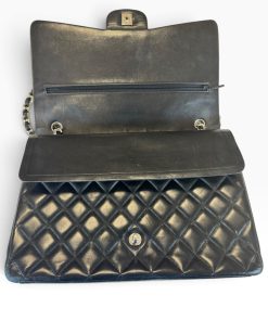 Borsa Chanel Maxi Jumbo Timeless in Pelle Nera - immagine 12