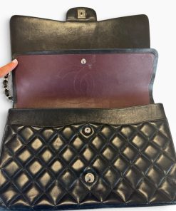 Borsa Chanel Maxi Jumbo Timeless in Pelle Nera - immagine 11