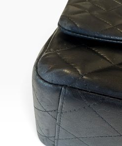 Borsa Chanel Maxi Jumbo Timeless in Pelle Nera - immagine 8