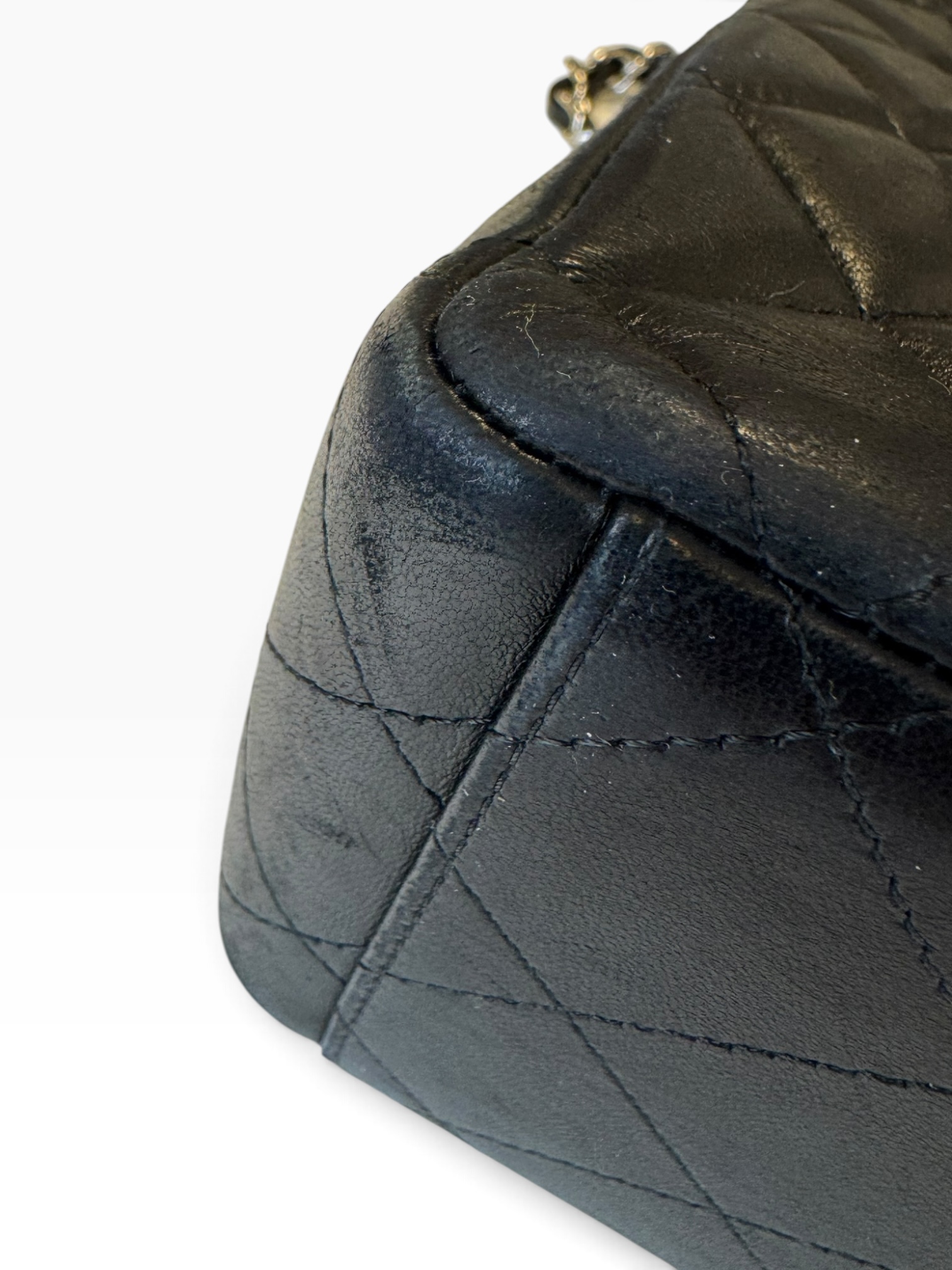 Borsa Chanel Maxi Jumbo Timeless in Pelle Nera - immagine 6