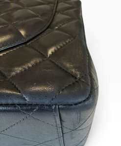 Borsa Chanel Maxi Jumbo Timeless in Pelle Nera - immagine 5
