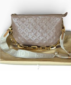 Borsa Coussin Louis Vuitton in Pelle Tortora