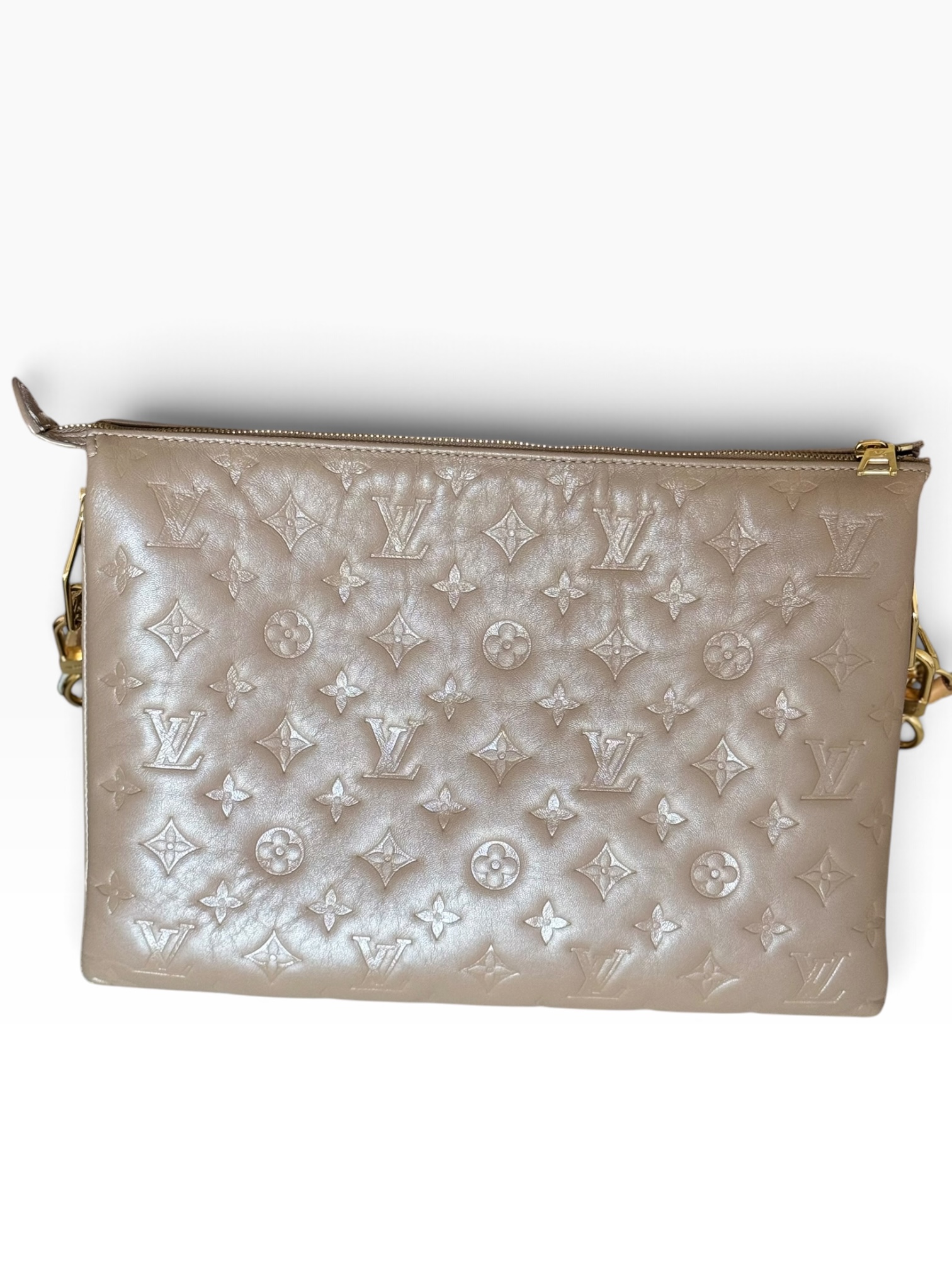 Borsa Coussin Louis Vuitton in Pelle Tortora - immagine 2