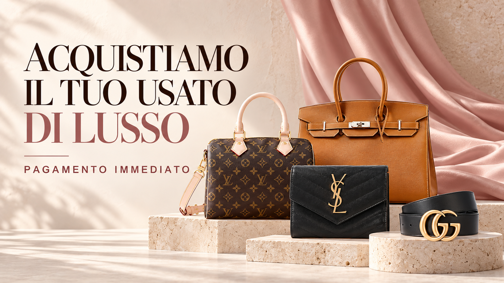 Acquistiamo il tuo usato di lusso. Pagamento immediato.